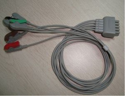 GE Marqutte Dash PRO4000 5lead ECG Wire, IEC / AHA, SNAP / CLIP am CE