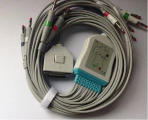 Fukuda ME KP500 10lead EKG Cable gyda Gwifrau Arweiniol, IEC / AHA, CLIP / IEC