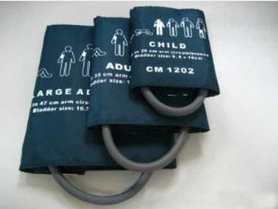 Anedig, babanod, pediatrig, oedolion, oedolion bach, gellir eu hailddefnyddio i Oedolion mawr NIBP Cuff, 10-15cm Tube sengl gyda TPU a Nylon