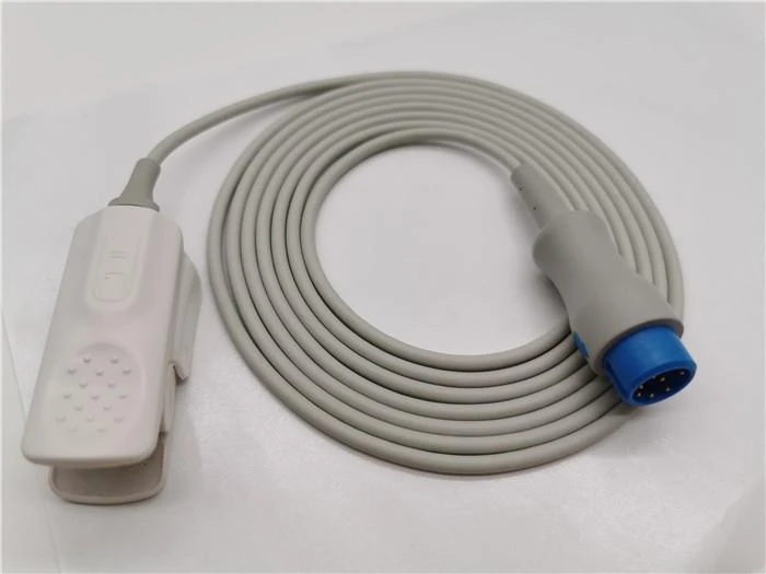 Mindray Round 7 Pin SpO2 Probe Sensor Adult Clip