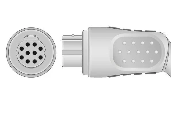 Datex Ohmeda Compatible 10-Pin Veterinary Clip SpO2 Sensor