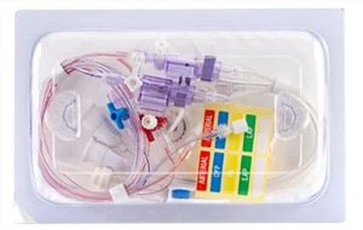 2 Connector Transducer Pwysedd Gwaed tafladwy BD