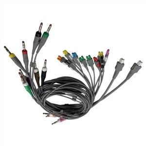 Cebl EKG Edan SE-15 a'r leadwires Twin Pin 10-plwm