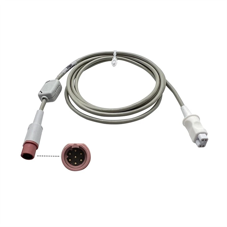 Drager 8416600 cebl cysylltydd synhwyrydd llif ar gyfer BABYLOG VN500
